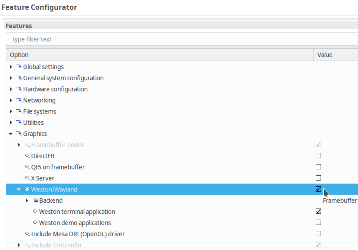 Feature Configurator